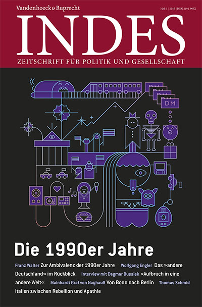Cover INDES-Ausgabe »Die 1990er Jahre«